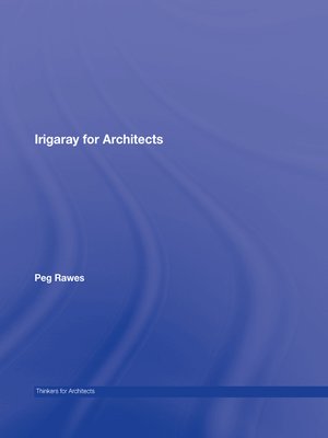 cover image of Irigaray for Architects
